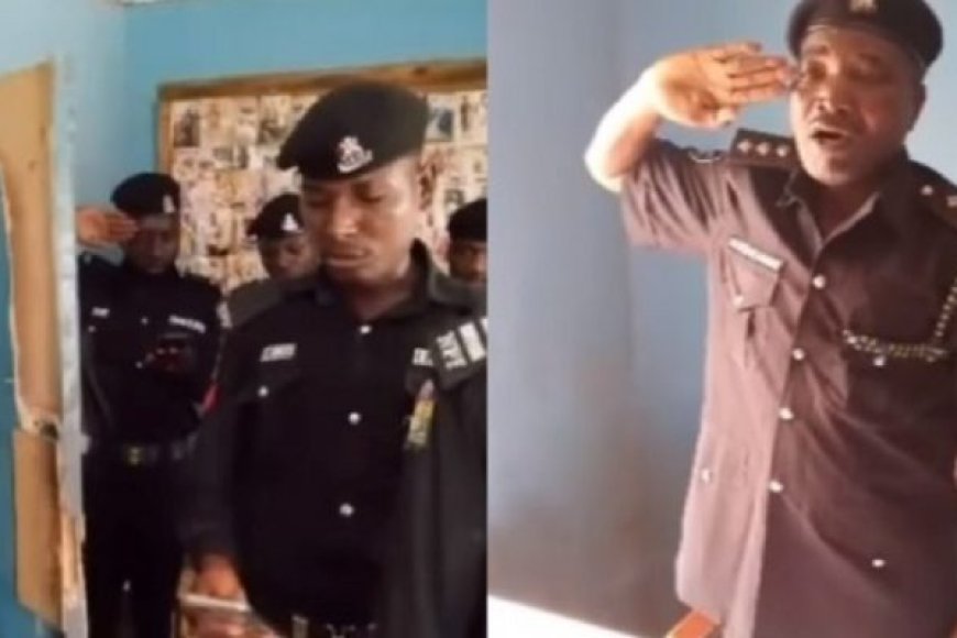 Abapolisi bahuye n’uruva gusenya nyuma yo kunanirwa kuririmba indirimbo yubahiriza igihugu