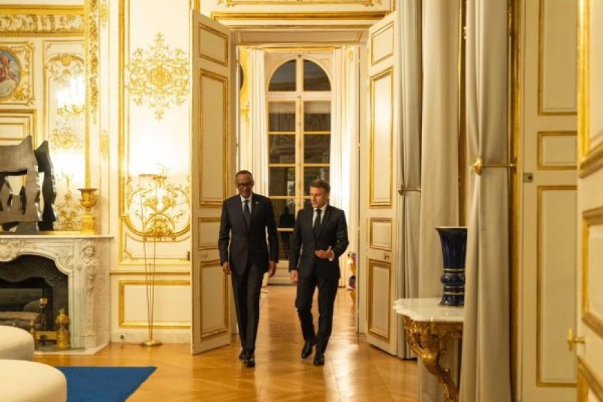 Dore ibiganiro bikomeye byabaye hagati ya Perezida Kagame na Perezida w’Ubufaransa