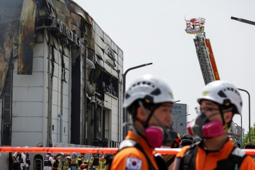 Koreya y’Epfo: Uruganda rwa batiri rwatewe n'inkongi y'umuriro hapfa abantu 22