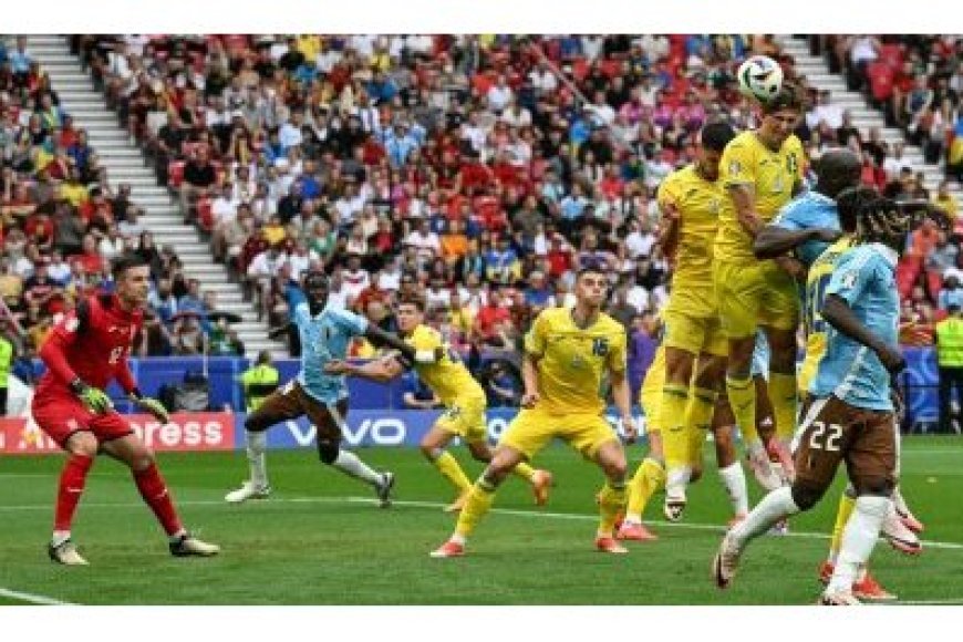 Euro 2024: Ikipe y'igihugu ya Ukraine yanganyije n’ikipe y'igihugu cy'u Bubiligi, yandika amateka mashya