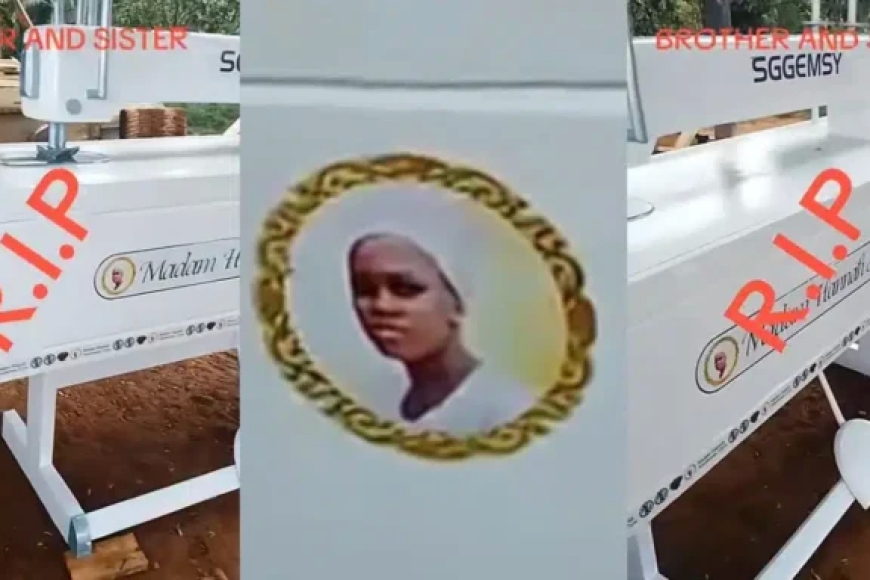 Umudozi wapfuye yashyinguwe mw'isanduku ikozwe mu mashini