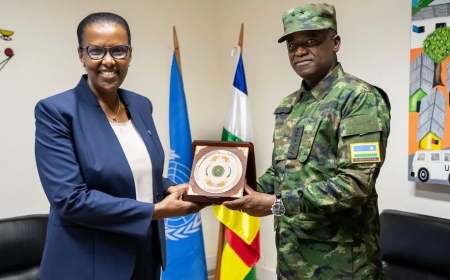 Ingabo za RDF ziri mubutumwa bw'amahoro muri Centrafrique zagenewe ubutumwa n'Umunyamabanga Mukuru wa UN