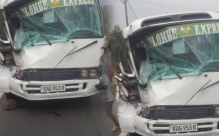 Nyabihu: Imodoka itwara abagenzi yo mubwoko bwa Coaster yakoze impanuka