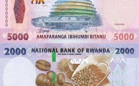 Dore ibyo wamenya ku inoti nshya ya FRW 5000 n'iya FRW 2000