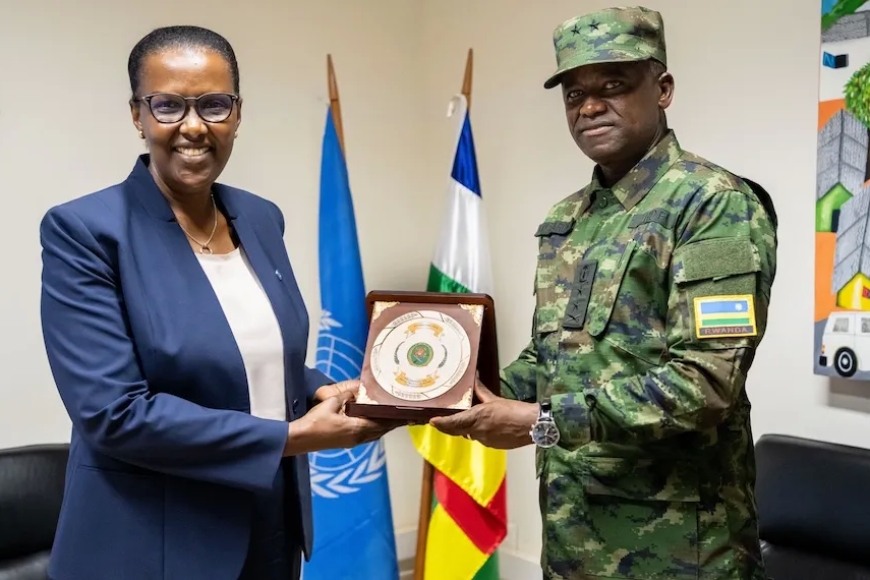 Ingabo za RDF ziri mubutumwa bw'amahoro muri Centrafrique zagenewe ubutumwa n'Umunyamabanga Mukuru wa UN