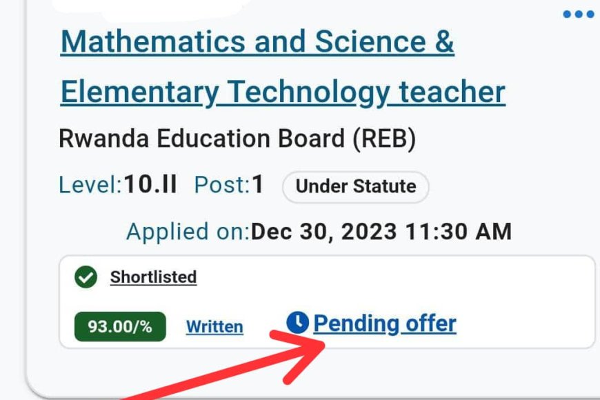 REB Itangazo ryihutirwa rimenyesha abakandida batsinze ibizamini by'akazi ko  bagomba gusura 'accounts' zabo bemeze imyanya bashyizwemo!