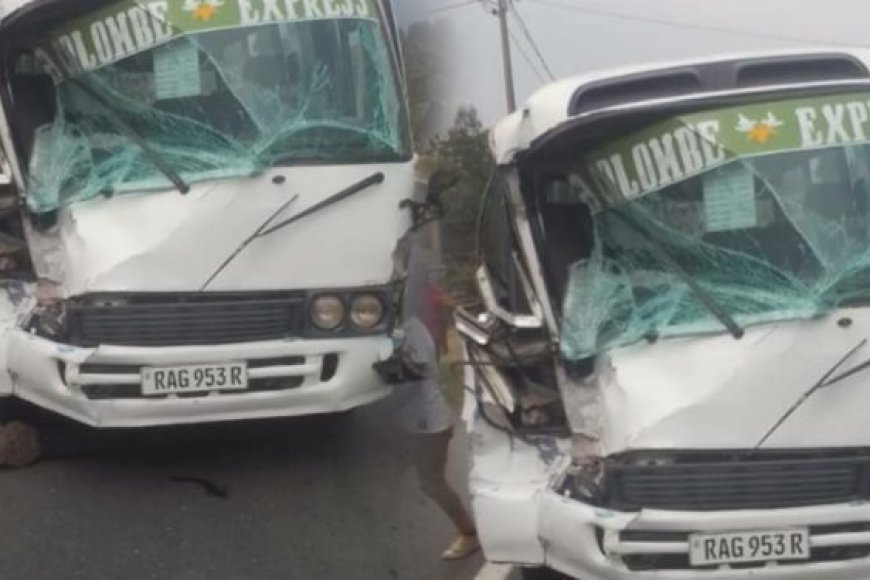 Nyabihu: Imodoka itwara abagenzi yo mubwoko bwa Coaster yakoze impanuka