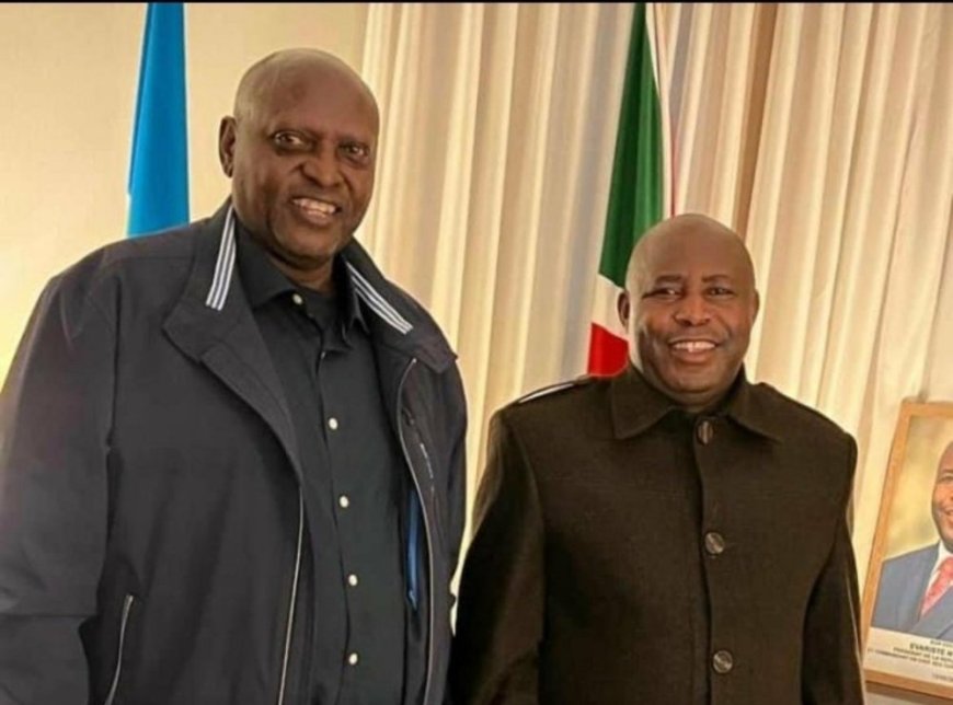 Ifoto ya Perezida Evariste Ndayishimiye w’u Burundi n’umuherwe w’Umunyarwanda ikomeje kwibazwaho