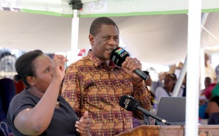 Visi Perezida wa Afurika y’Epfo Mashatile yarabye yitura hasi ubwo yavugaga ijambo