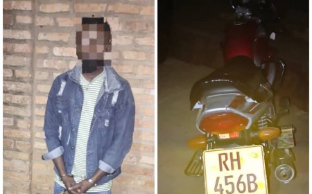 Nyarugenge: Polisi y’u Rwanda yafashe umugabo w’imyaka 38 acyekwaho kwiba moto akayihindurira Plaque