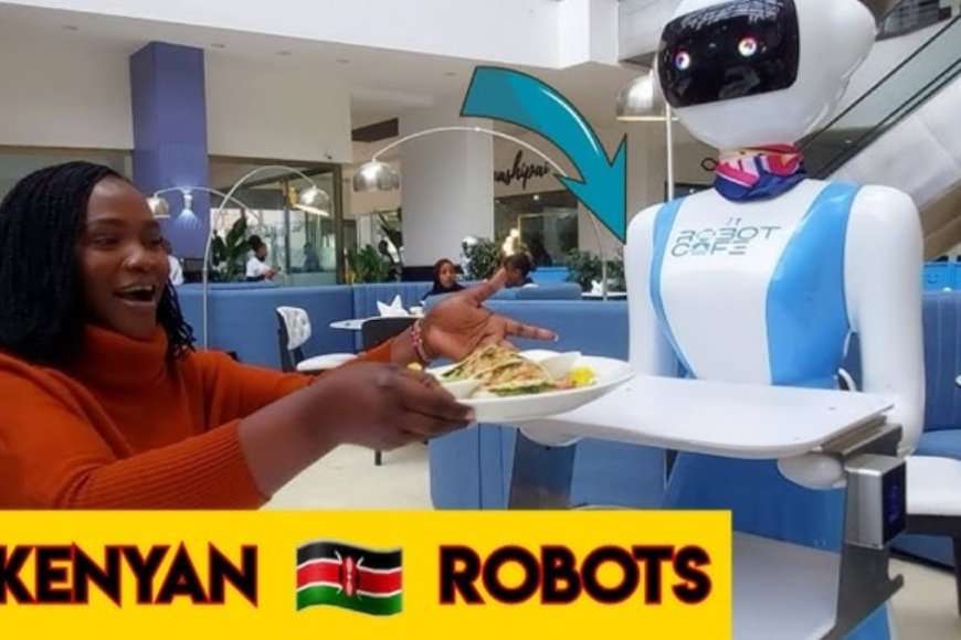 AMAFOTO! Robots zatangiye guseriva ibiryo muri restaurant
