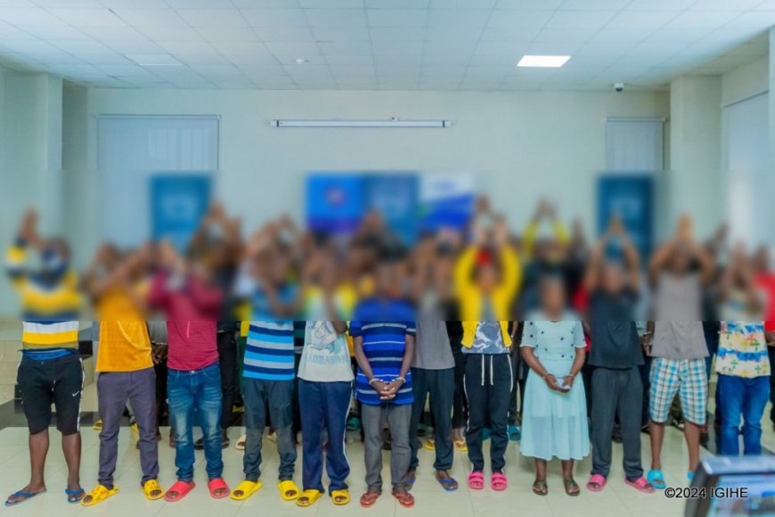 Urwego rw’Ubugenzacyaha, RIB rwerekanye abajura 45 bibaga abantu bari bamaze kwiba arenga miliyoni 400 Frw