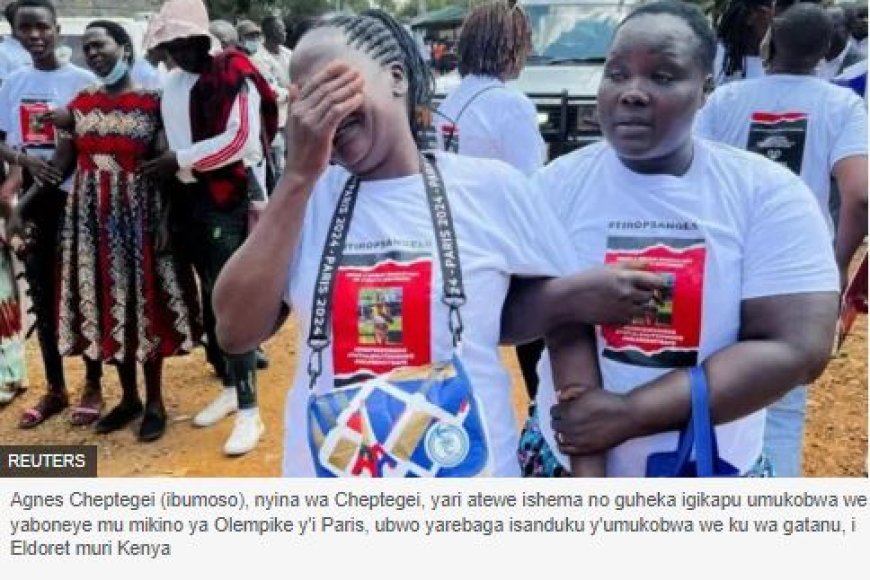 Abantu babarirwa mu bihumbi nibo baje gushyingura Rebecca Cheptegei watwitswe n’umugabo