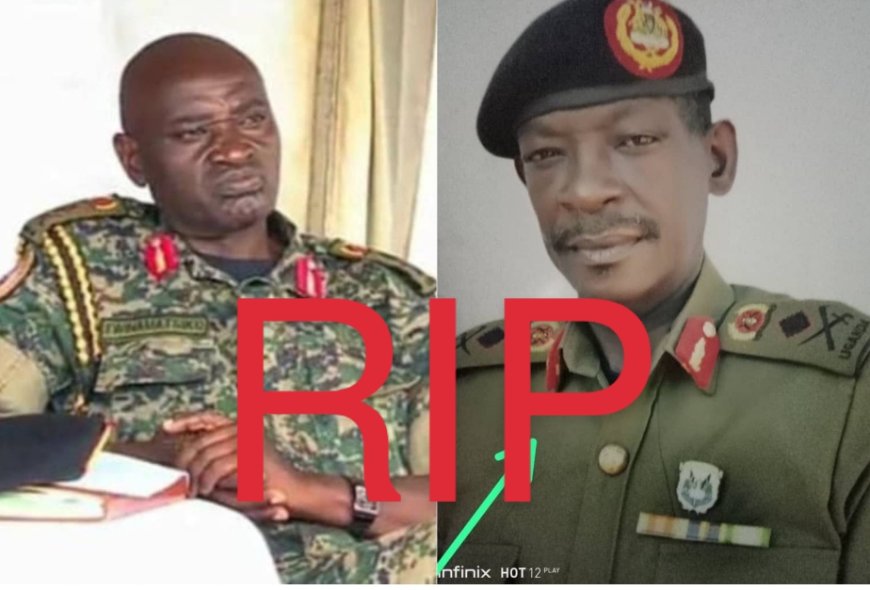 Aba Jenerali babiri ba Uganda bapfuye bazize impanuka y’imodoka