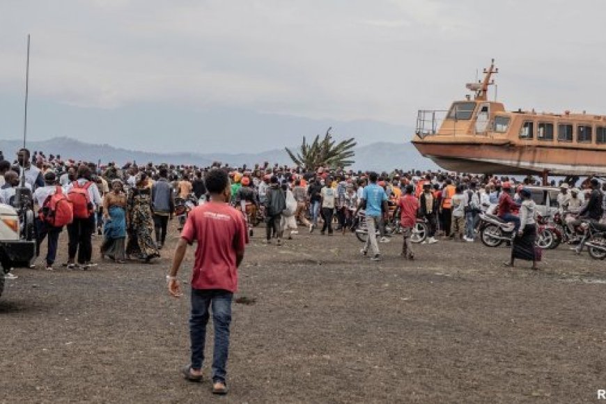 Imiryango y’abapfiriye mu mpanuka y’ubwato yakoreye imyigaragambyo mu mujyi wa Goma