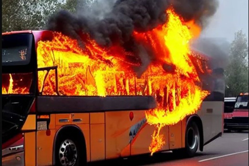 Abagenzi barenga 20 berekezaga muri Uganda bava i Nairobi barokotse urupfu nyuma y’uko bus yari ibatwaye ifashwe n’inkongi y’umuriro