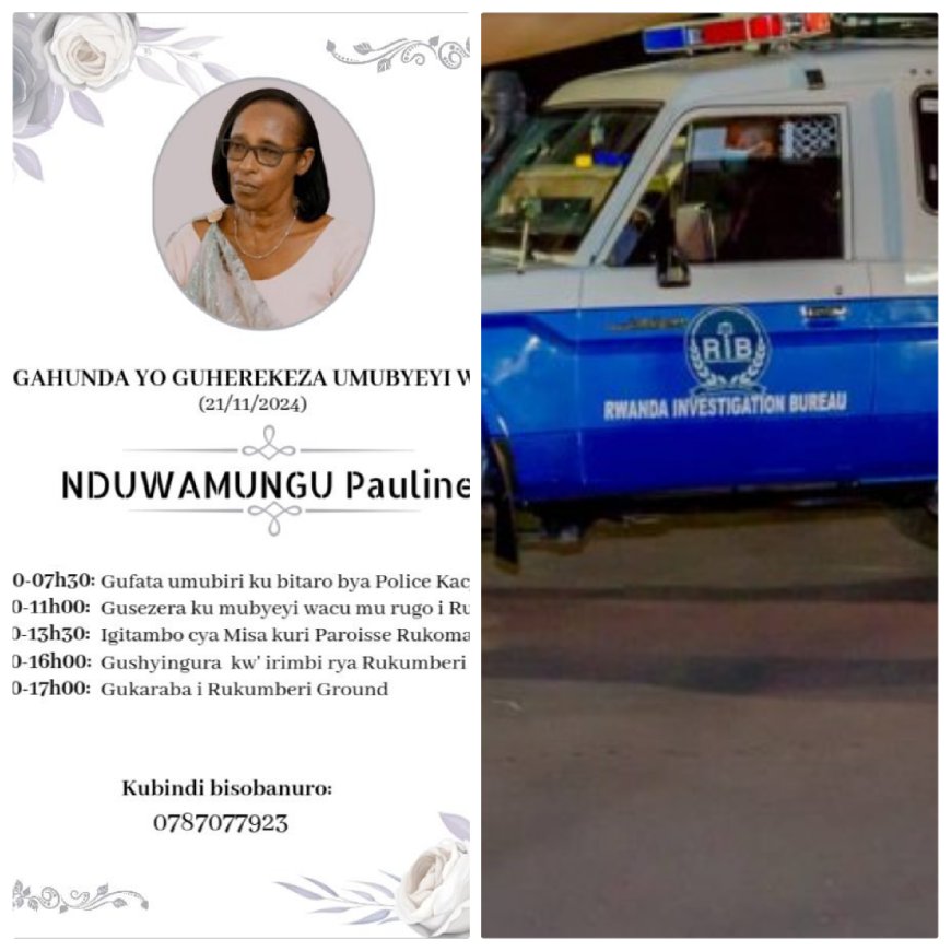 RIB yataye muri yombi ukekwaho kwica Nduwamungu Pauline w’i Rukumberi