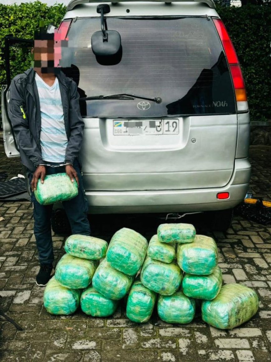 Rubavu: Yafatanywe ibilo 57 by’urumogi yari akuye DRC