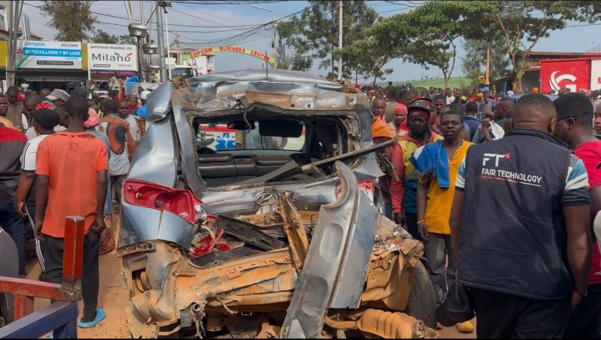 Imodoka itwara ibishingwe yakoze impanuka ubugira kabiri mu Gakiriro ka Gisozi