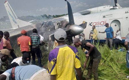 RDC: Indege ya Air Kasai yakoze impanuka yururuka kubw’amahirwe bararokoka