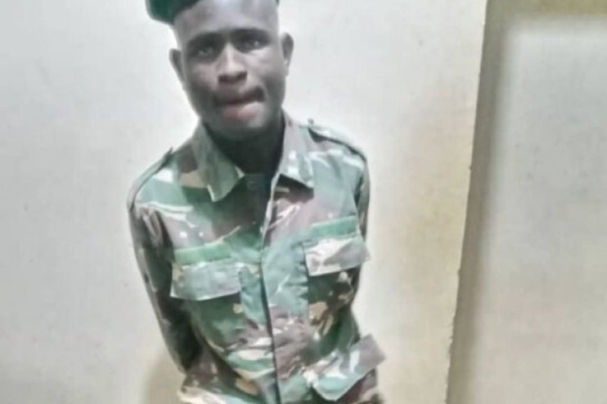 Yahawe igihano giteye ubwoba nyuma yo kwambara imyenda yagisirikare agirango yemeze inkumi bakundana