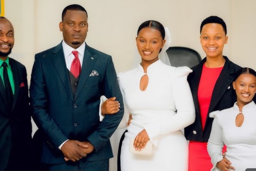 Mu mafoto aryoheye ijisho dore uko byari byifashe  mu bukwe bwa vesitine