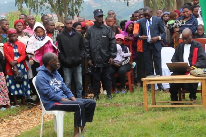 Muhanga: Umugabo wishe umugore we amuhondaguye umutwe ku nzu bikarangira apfuye yasabiwe gufungwa burundu