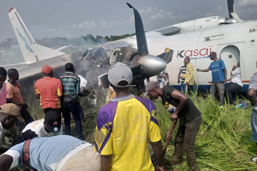RDC: Indege ya Air Kasai yakoze impanuka yururuka kubw’amahirwe bararokoka