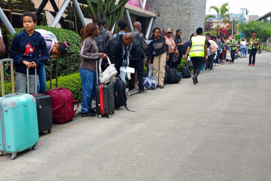 MONUSCO irimo guhungisha igitaraganya abakozi bayo n’imiryango yabo babaga mu mujyi wa Goma