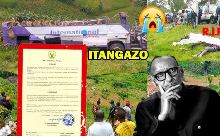 Guverinoma y’u Rwanda yihanganishije imiryango y’ababuriye ababo mu mpanuka y’imodoka yabereye mu karere ka Rulindo igahitana abantu 20