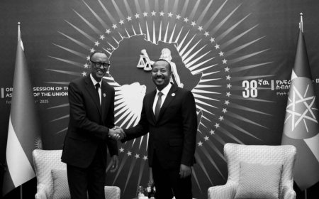 Perezida Paul Kagame yagiranye ibiganiro na Minisitiri w’Intebe wa Ethiopia