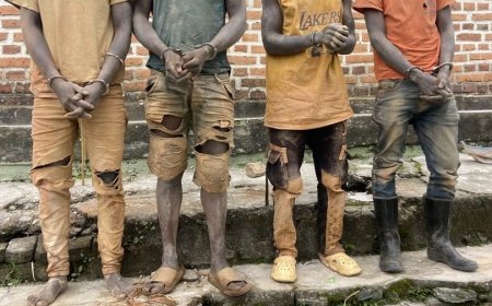 Ngororero: Urwego rw’Ubugenzacyaha (RIB) rucumbikiye abasore batandatu bafatiwe mu mwobo biba amabuye y’agaciro