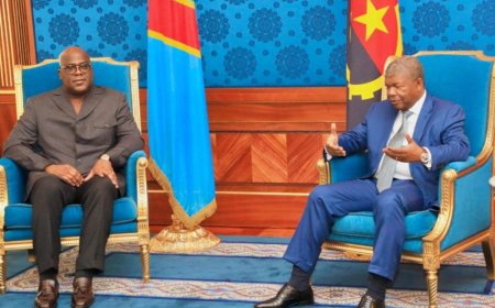 Perezida Félix Tshisekedi yasanze mugenzi we João Lourenço uyobora Angola baganire ku ntambara ingabo z’igihugu cye zikomeje gutsindwa