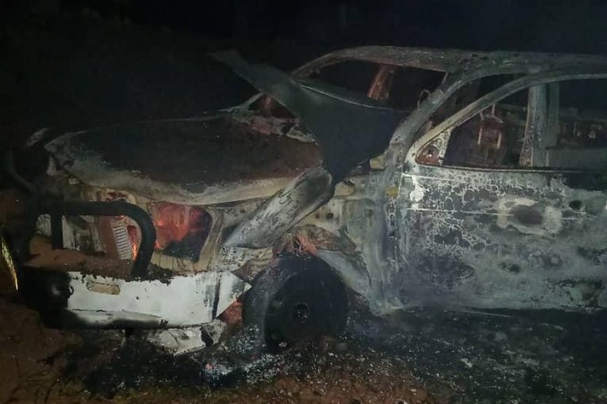 Gicumbi: Imodoka ya Gitifu yafashwe n’inkongi y’umuriro, irashya irakongoka ihinduka ivu