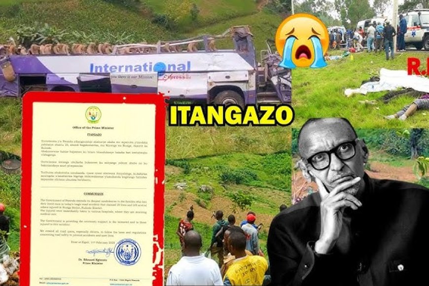 Guverinoma y’u Rwanda yihanganishije imiryango y’ababuriye ababo mu mpanuka y’imodoka yabereye mu karere ka Rulindo igahitana abantu 20