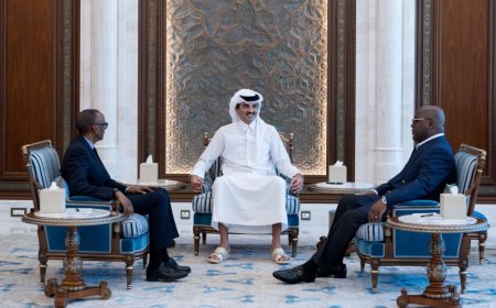 Nyuma yuko Tshisekedi arahiiriye kuzahurira na Perezida Kagame mu ijuru; byarangiye bahuriye Qatar!