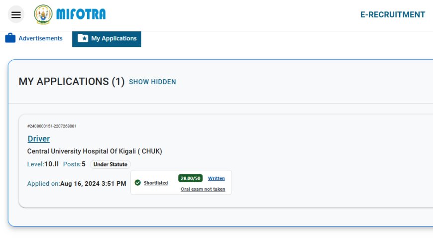 MIFOTRA: Abasaba akazi muri Leta bongereweho ikindi kizame cy'akazi