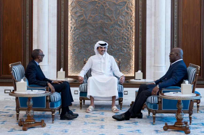 Nyuma yuko Tshisekedi arahiiriye kuzahurira na Perezida Kagame mu ijuru; byarangiye bahuriye Qatar!