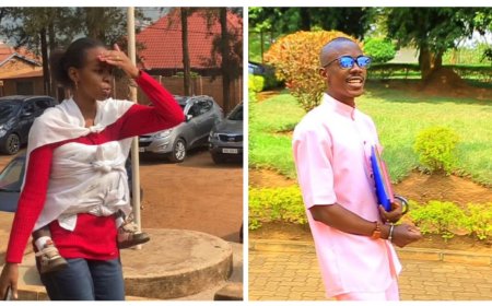 Annet Murava yasutse amarira nyuma yo gusohorwa mu rubanza ruregwamo umugabo we