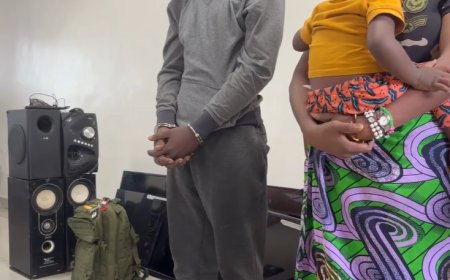 "Polisi mu Majyaruguru Yerekanye Abakekwaho Ubujura n’Ibikoresho Byibwe Bafatanywe"