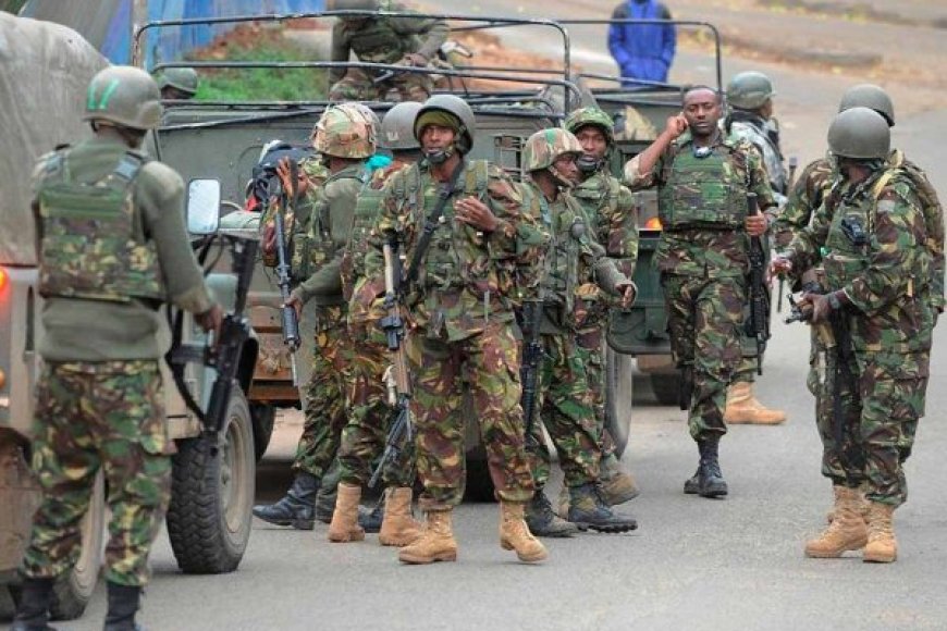 Igisirikare cya Kenya(KDF) cyatangaje ko batatu bacyo baturikanywe n'igisasu.