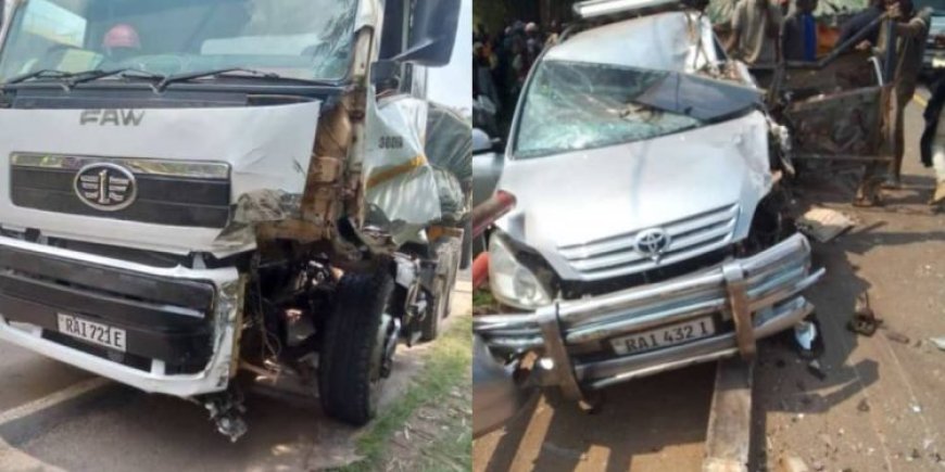 Musanze: Habaye impanuka ikomeye aho ikamyo igonze abantu batandatu