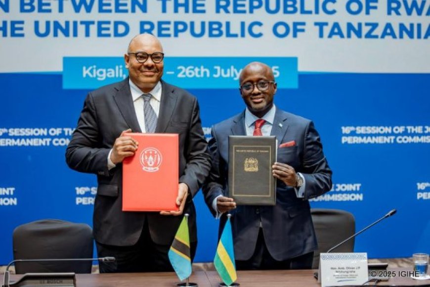 U Rwanda na Tanzania byashyize umukono ku masezerano y’imikoranire agamije guteza imbere urwego rw’ubuhinzi ku mpande zombi, byiyemeza gukomeza guteza imbere imikoranire