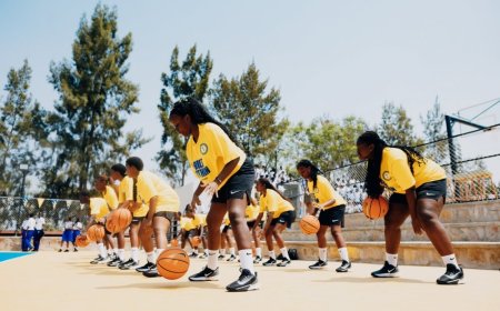 "Hatashywe Ibibuga Bitatu Bishya bya Basketball: Intambwe Ikomeye mu Guteza Imbere Siporo"(Amafoto)