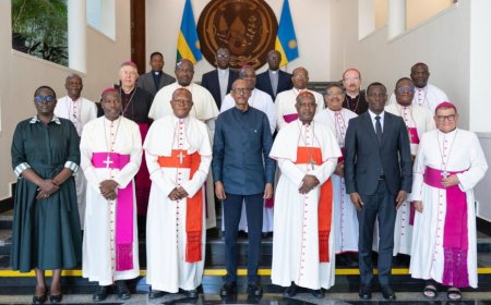 Perezida Kagame yasabye abayobozi ba Gatolika kuba umusemburo w’amahoro n’ubwiyunge