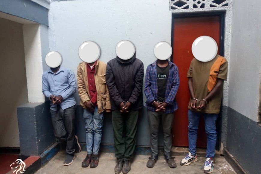 Gicumbi: Polisi yafashe abantu batanu bahungabanyaga umutekano