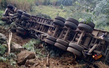 Rubavu: Habereye impanuka ikomeye y’amakamyo yagonganye