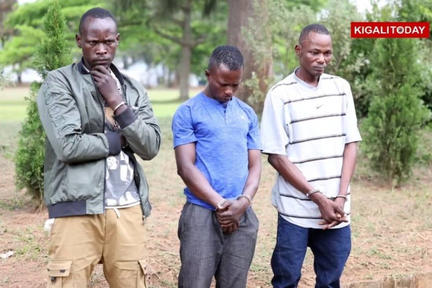 3  baherutse   gufatwa batema umuntu Polisi yaberekanye