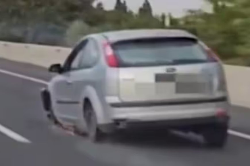 Espagne: Umushoferi wari wasinze yafashwe atwaye imodoka ibura amapine abiri nyuma yo kugenda km 14