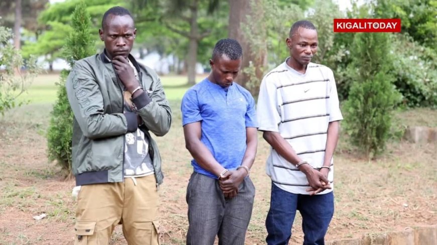 3  baherutse   gufatwa batema umuntu Polisi yaberekanye